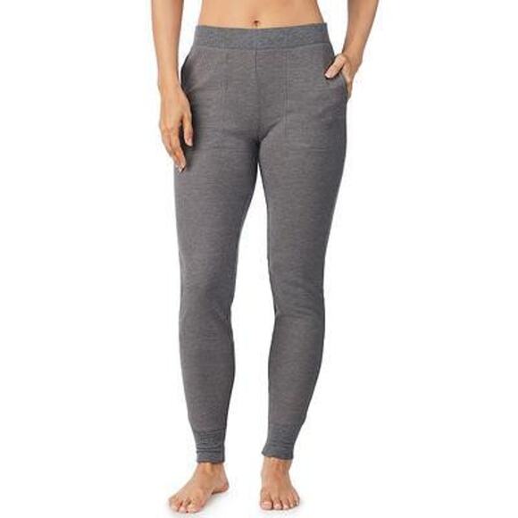 Cuddl Duds Pants - Cuddl Duds Women's Medium Gray Stretch Thermal Legging Large